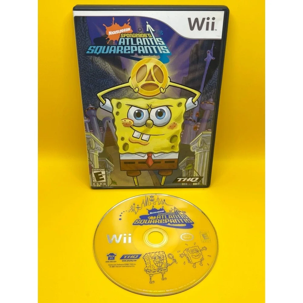Nintendo Wii SpongeBob's Atlantis Squarepantis Video Game - No Manual